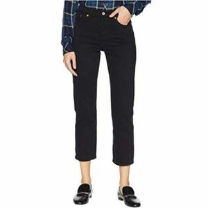 Levi's Wedgie High Waist Straight Jeans Black Size 27